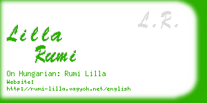 lilla rumi business card